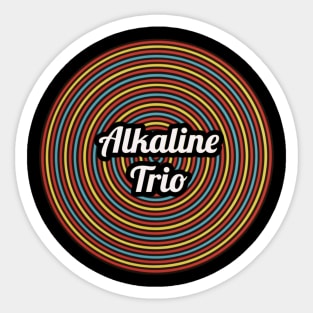 Alkaline Trio / Vintage Circle Style Sticker